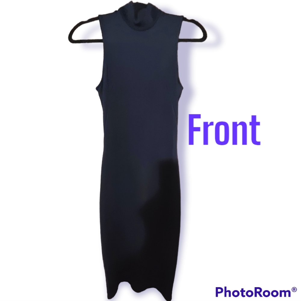 Backless scuba bodicon dress